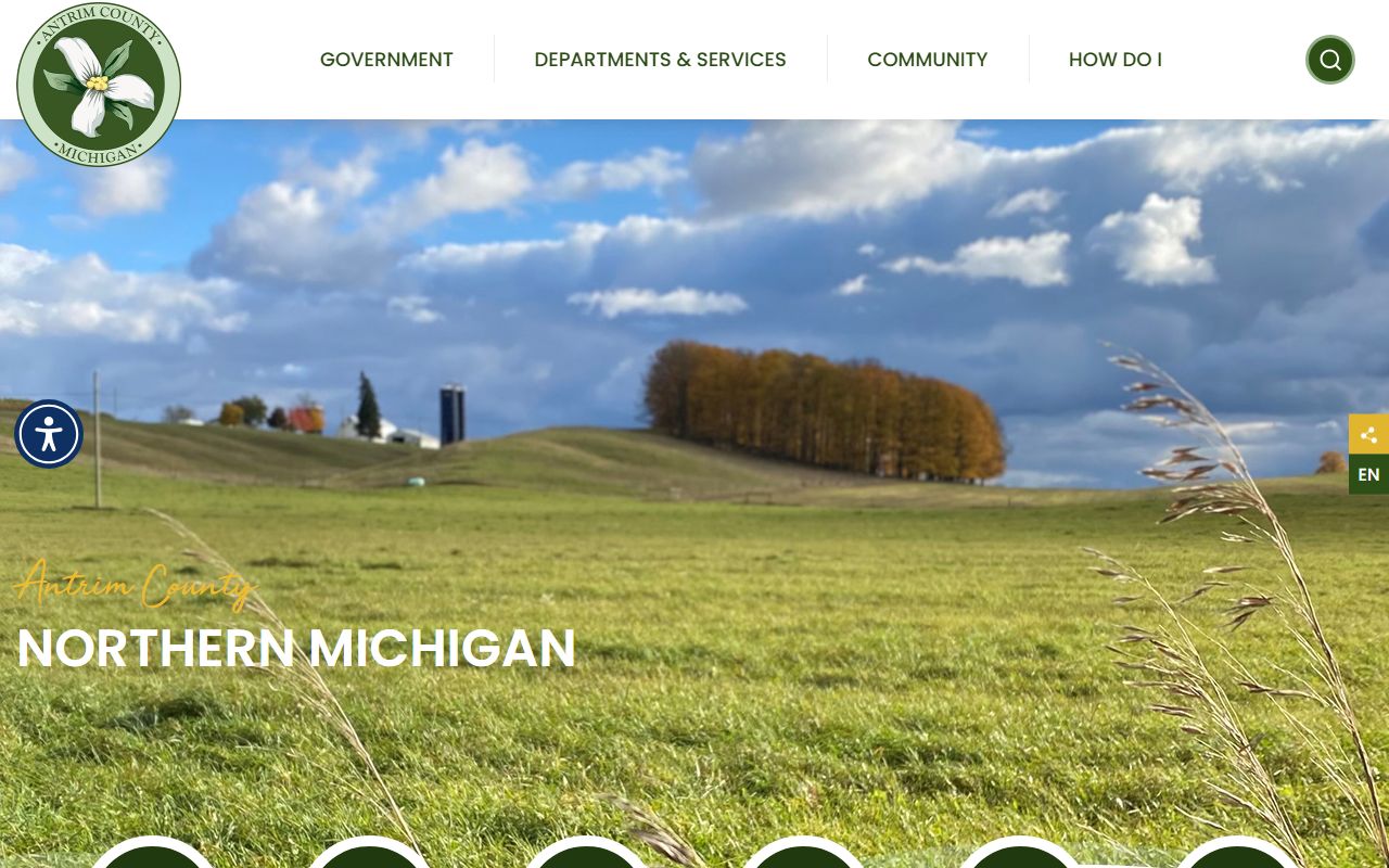 Antrim County government website for police records and FOIA submissions