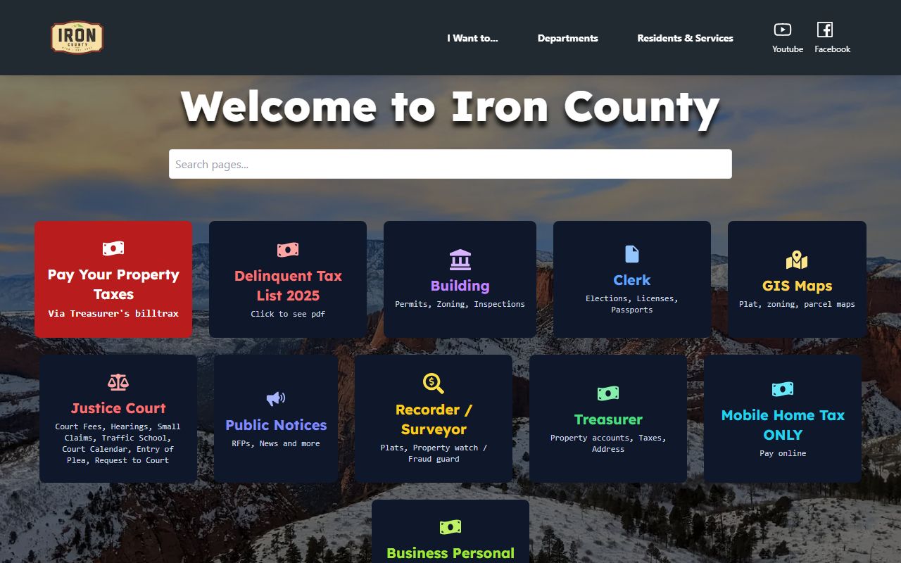 Iron County government website for police records and sheriff's office contact in Crystal Falls Michigan