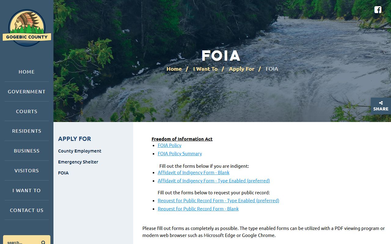 Iron County sheriff and county website resources for accessing police records in the Upper Peninsula