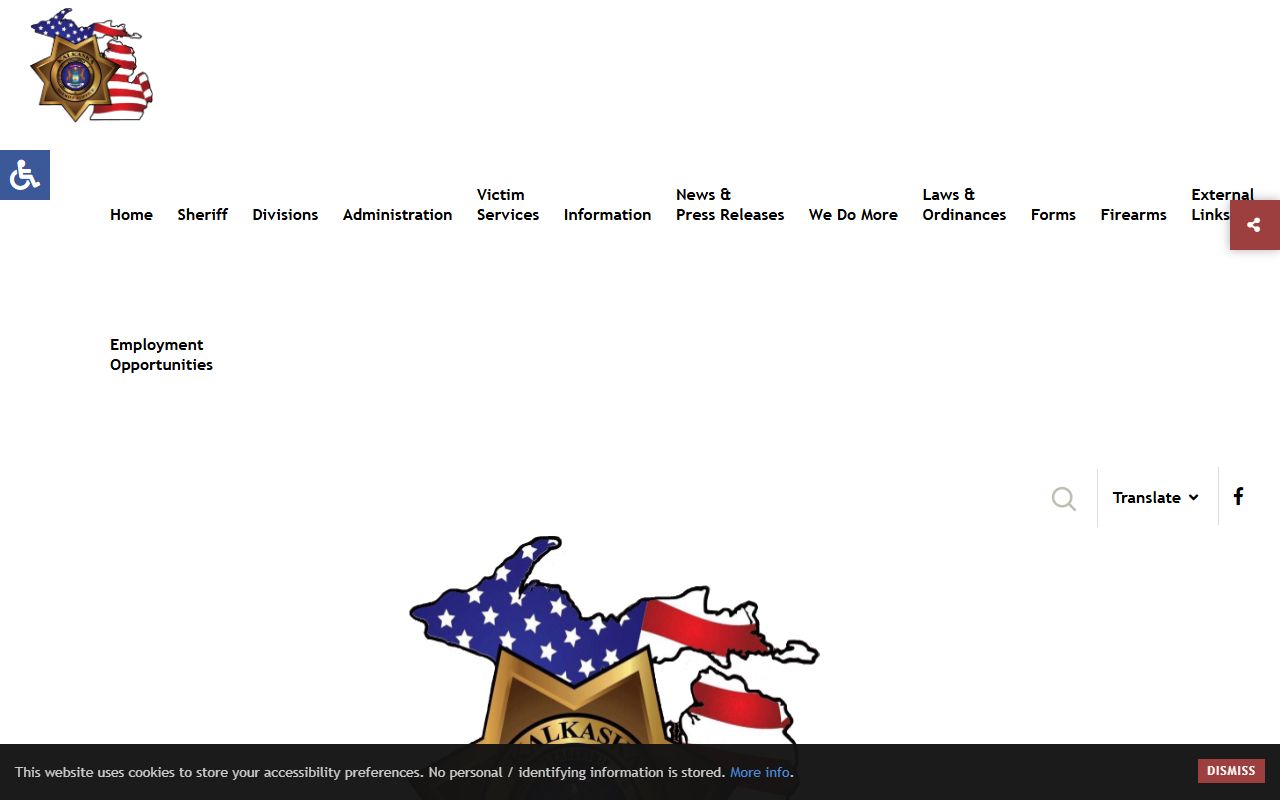 Kalkaska County Sheriff's Office website for police records and FOIA information