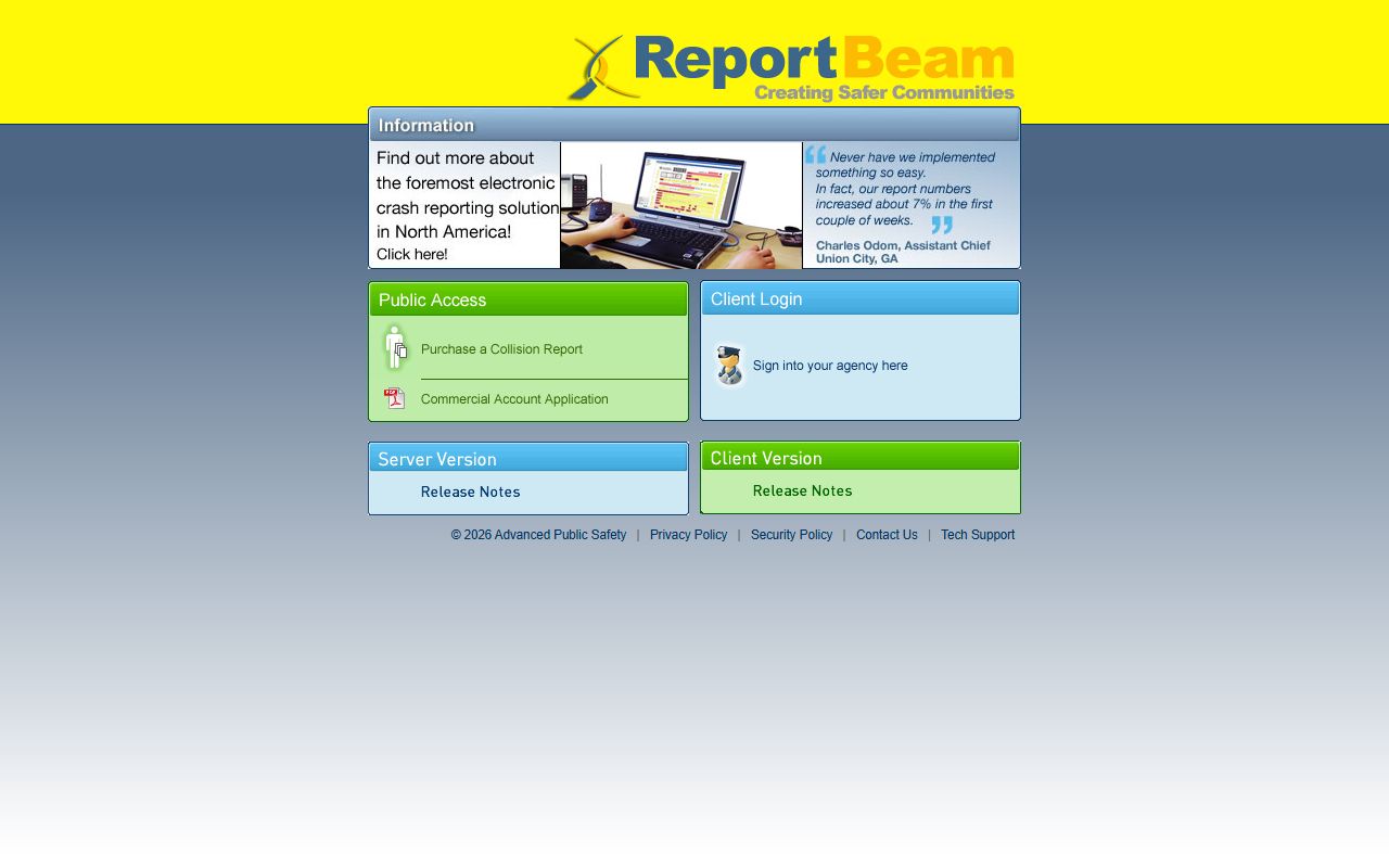 Accident report portal for Michigan traffic crash records
